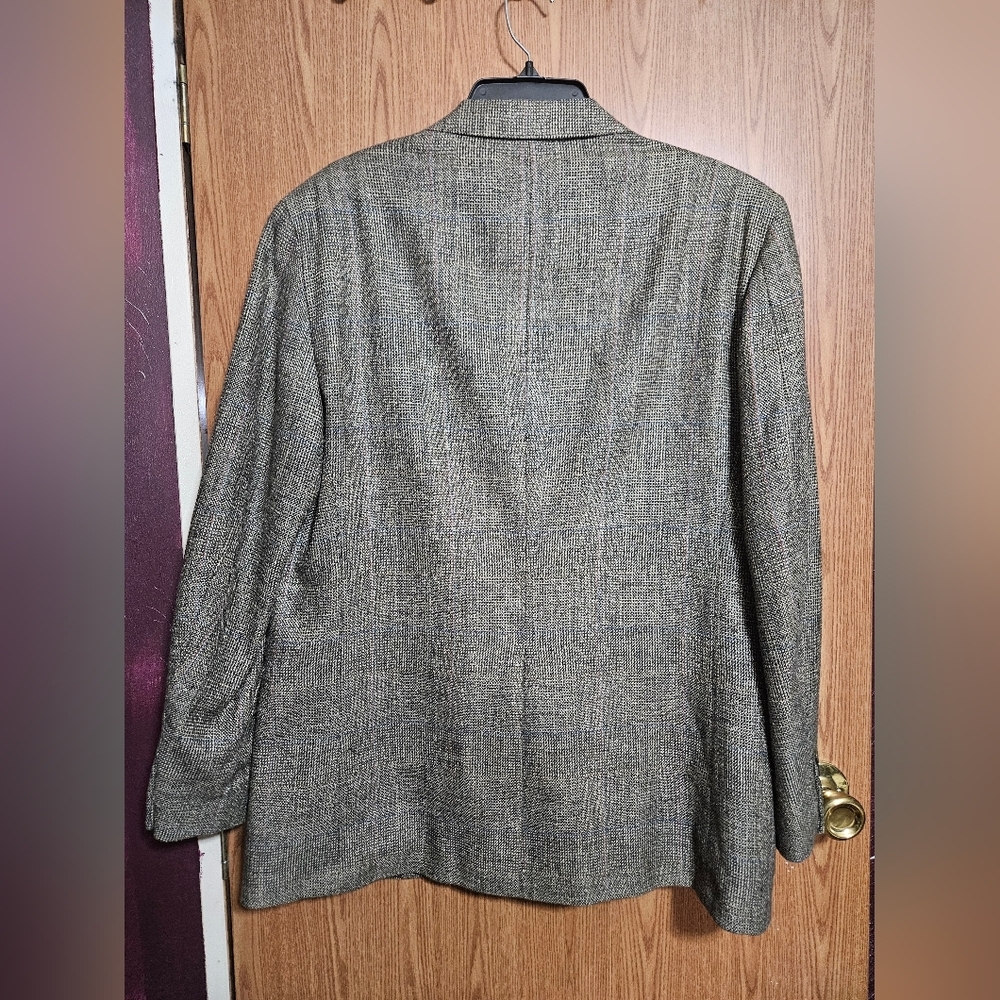 Stafford Tweed Men’s 2 Button Blazer Jacket Size 40R Tailored In The U.S! - Picture 9 of 10